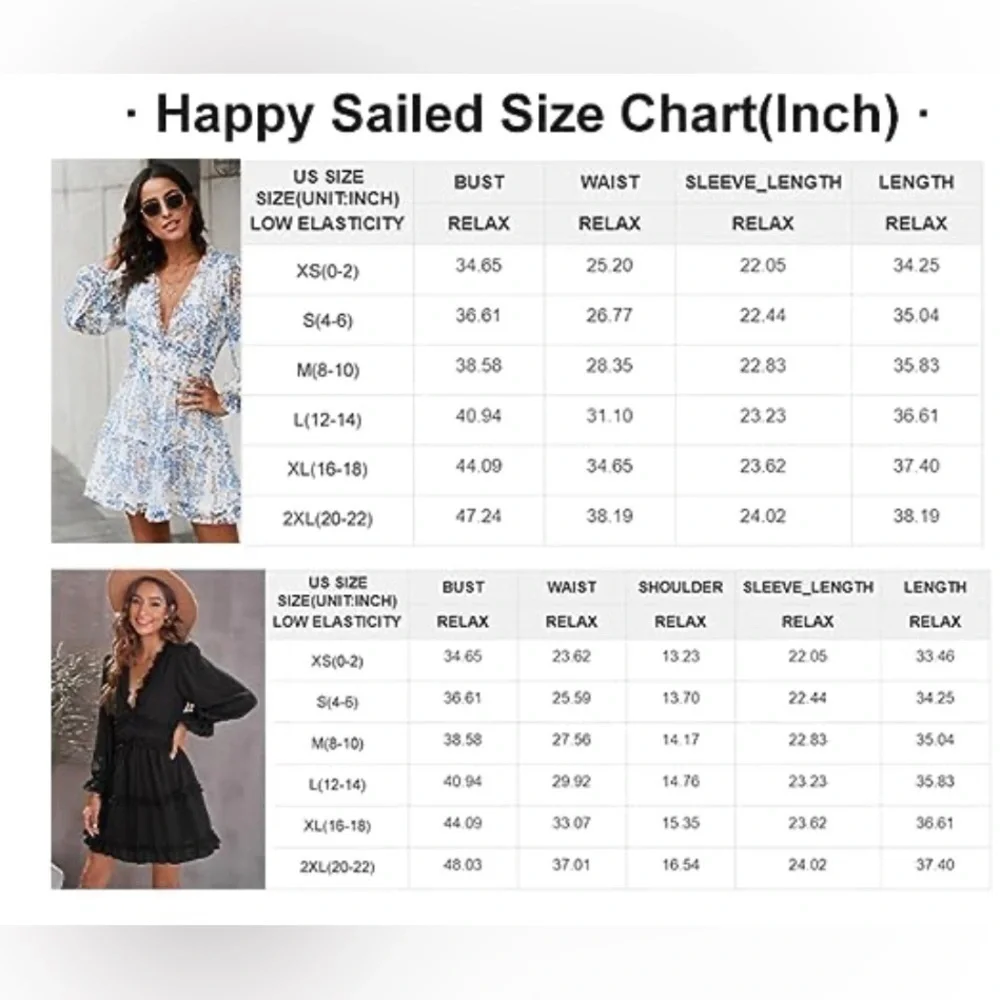 Long Sleeve Dress Deep V Neck Ruffle Layer Swing Mini Dresses Open Back - Picture 11 of 14